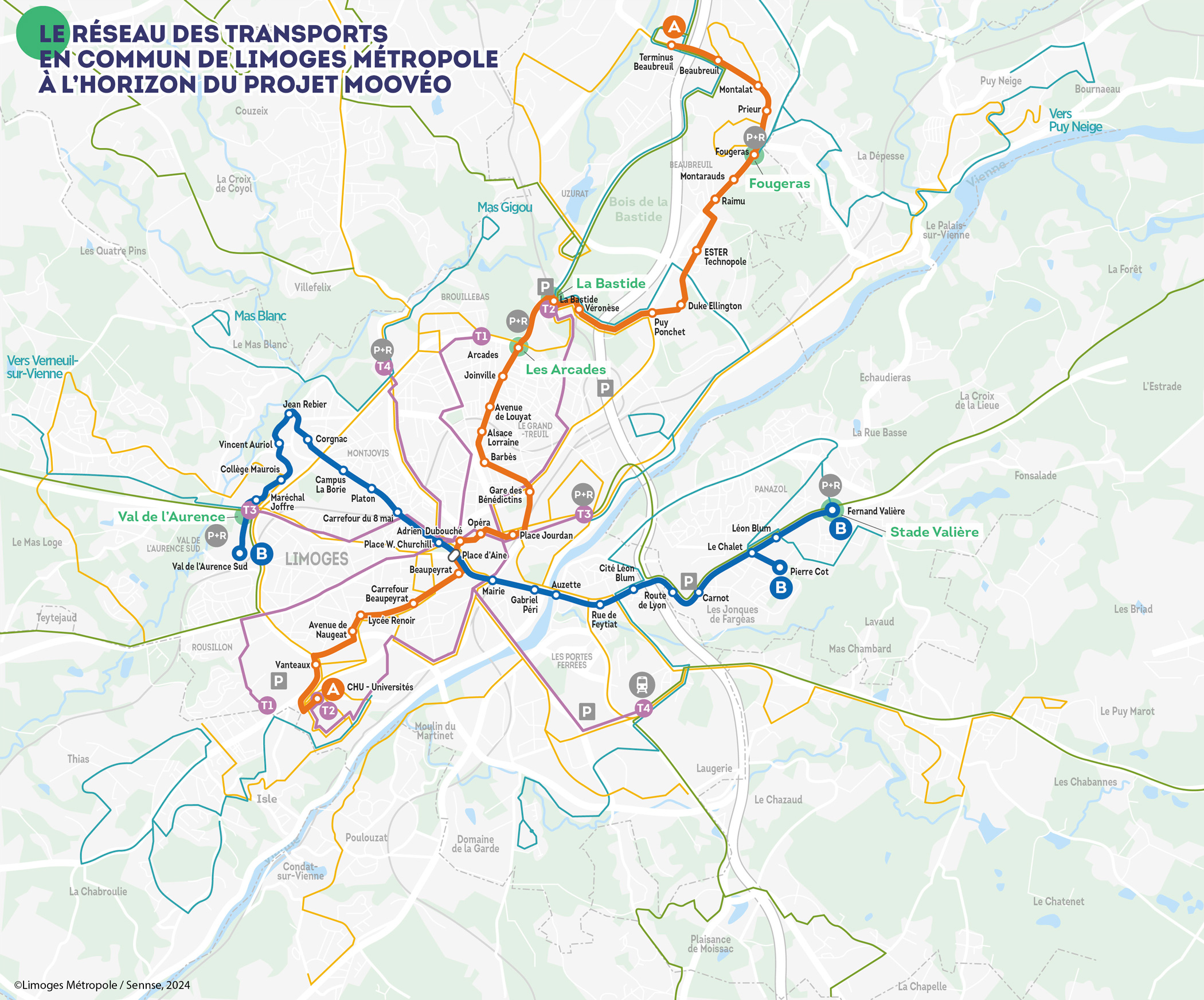 du réseau de bus Mobilité(s) par Limoges Métropole